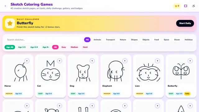 Sketch Coloring Games cover